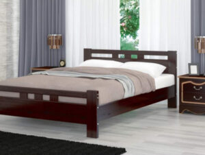 Кровать "Вероника-2" Орех Тёмный 200*160