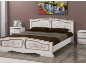 Кровать "Елена"Дуб Молочный 200*160