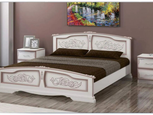 Кровать "Елена"Дуб Молочный 200*160