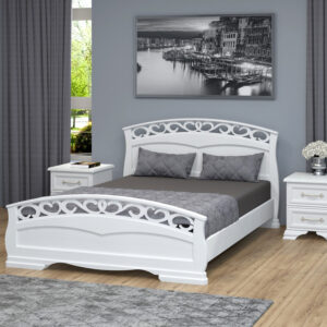 Кровать "Грация-1" Белый Античный 200*160